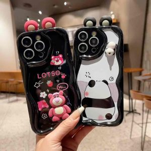 CASING WAVE 3D LOTSO PANDA OPPO A3 A3X A3NFC A60 A79 A18 A38 A58 A78 4G 5G A77S A57 2022 A17 A17K A16 A54 A96 A76 A95 A74 A15 A15S A12 A11K A7 A5S A53 A33 A31 A5 A9 A3S A1K A37 A71 F1S F5 F7 F9 / SOFTCASE KARTON 3D BONEKA TIMBUL BEAR LOTSO BLACK PANDA