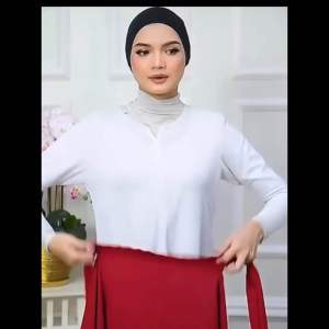TUDUNG SHAWL SULAM AIRFLOW TIE-BACK IRONLESS OPAQUE SEMI-INSTANT CEY CREPE HIJAB