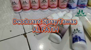 Natural Deodorant Tawas Spray Al Fatih Penghilang Bau Ketiak kaki dan keringat berlebih 100 ml