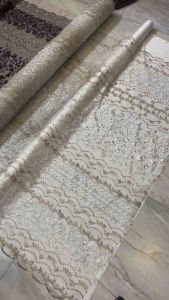 Bahan Kebaya Mewah Brokat Renda Tile Embroidery Botanical Bordir Tumpal Tepi 2Tone Warna Burgundy dll Harga Setengah Meter