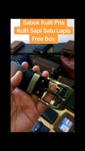 Sabuk-Ikat pinggang pria kulit sapi satu lapis-jumbo