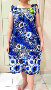 Women Sleeveless Batik Dress Offer Price/ Nighty / Baju Batik.