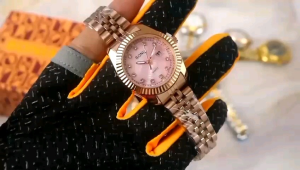 Free Box & Baterai Cadangan - Jam Tangan Fashion Wanita B0N14 Tali Rantai // Jam Tangan Kasual Wanita Water Resist Tanggal Aktif