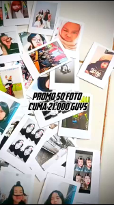 Cetak Foto Polaroid 1 Hari Jadi 25 Lembar 2R Glossy Tebal 260 Bisa COD+Free Ongkir