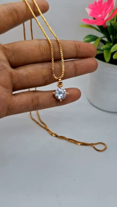 KALUNG ITALI ROSE GOLD FREE LIONTIN MATA SATU TERBARU