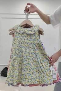 5~8yrs Girl’s Fashion Summer Cuties Flowers Sleeveless Dress 5~8岁韩系女童夏季花式连衣裙新款女童洋气裙