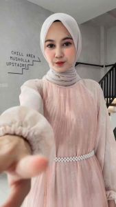 Mesyana Dress Wanita Lebaran Ceruty Premium
