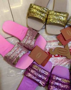 Kids Havainas Milan Glitters slippers (w/pouch&hangtags)