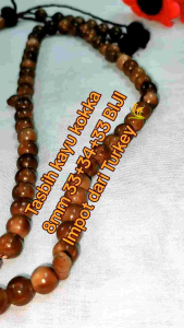 Tasbih kayu kokka asli Original import dari Turkey 8mm