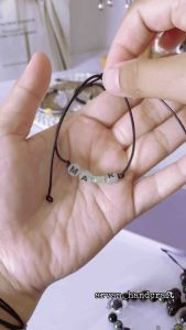 Gelang Custom Nama Glow In The Dark Model Serut