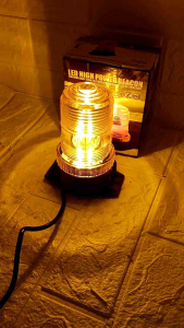 LAMPU ROTARY TRUK 5 MODE 12-24 VOLT ORANGE MAGNET