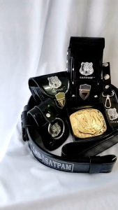 Sabuk Kopel Set Pinggang Satpam Silver Lengkap