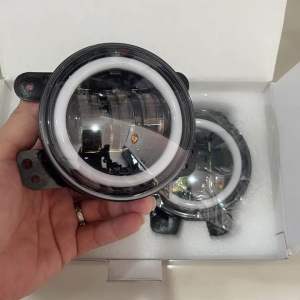 Lampu Led Foglamp Rubicon Mobil Jeep Wrangler Bulat 4inch 30watt Ring Angel Eye