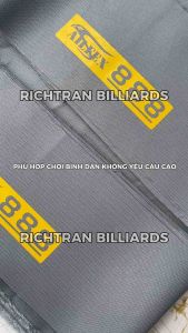 Vải Bàn Bida Lỗ 888 Màu Xám/Đỏ/Xanh Loại Thường Chơi Câu Lạc Bộ Billiards Không Chuyên | Vải Bi-a Bao Gồm Vải Băng