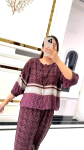 SET ADELLA //ONESET ANNISA BAHAN BONITA PREMIUM//SETELAN KULOT JUMBO//SET DAILY KEKINIAN