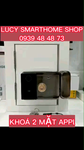 Khóa cổng vân tay 2 mặt LC-KC02 App TTlock  2 mặt chống nước cho nhà trọ