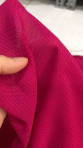 Vải voan Hồng sen đậm họa tiết in nổi (khổ 1m5)may đầm váyáo kiểu áo dài thời trang