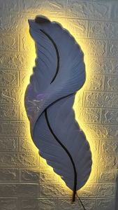 LAMPU LED DINDING MOTIF BULU ANGSA MINIMALIS diameter  90x25