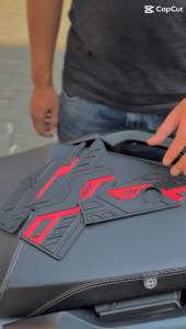 Body Protector Muffler Adv 160 Aksesoris Pelindung Knalpot Motor Honda Bahan Karet