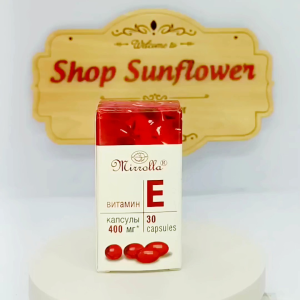 Vitamin e đỏ Mirrolla Nga 400mg lọ nhựa 30 viên giúp đẹp da