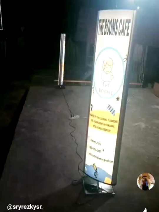 Neon Box Led Light Box Rotary Stand Banner Led Light Box 35x120 35x150