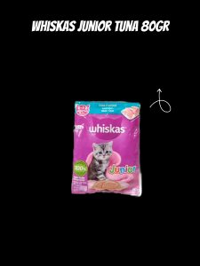 WHISKAS POUCH MAKANAN BASAH KUCING 80Gr