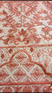 Promo bahan tille etnik /tille Sapto etnik/ bahan brokat kebaya squin