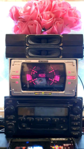 máy phát nhạc ô tô liền Amply CARROZELLA PIONEER FH P007MD.tính năng Aux cd md radio