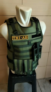 ROMPI ANTI ANGIN TNI AD HIJAU ARMY LENGKAP