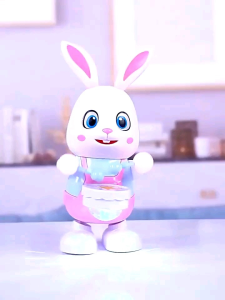 Rabbit Dancing Sing Song Electronic Bunny Music Robotic Animal Beat Drum with LED Cute Electric Pet T...
