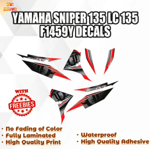 YAMAHA SNIPER 135 LC 135 F1459Y DECALS (WATERPROOF LAMINATED FADE PROOF)