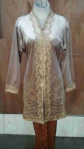 Kebaya Tunik Panjang Ibu & Kebaya Bludru Kartini Elegan Mewah Bordir Bunga