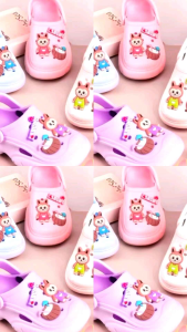 SENDAL BAIM LABUBU VIRAL/ SENDAL ANAK PEREPUAN/ TALI BELAKANG/ TERLARIS EMPUK DI PAKEK