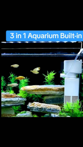 3 in 1 Built-in Filter Aquarium Cleaning Filter Pump To Increase Oxygen Absorption And Make Waves 4w 6w 15w Fish Tank Filter