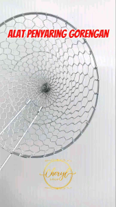ALAT PENIRIS MASAKAN / SEROK GORENGAN / ALAT SEROK GORENGAN MAKANAN / PENIRIS KAWAT GAGANG KAYU / SARINGAN