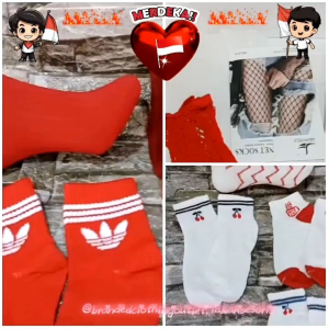 KAOS KAKI MERAH PUTIH HUT 17 AGUSTUS / KKP5230