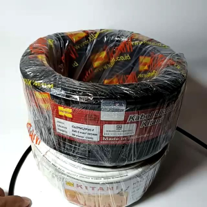 Kabel NYLHY Kitani 2x05 Oval/gepeng Panjang Kabel 50 meter Kabel Serabut kabel Tembaga