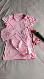 Đồ ngủ hóa trang cô y tá siêu đáng yêu dành cho bạn nữ hàng nhập khẩu cao cấp có che tên sản phẩm