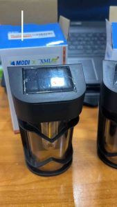 ไฟผนังโซล่าเซลล์ รุ่น MD-SOLAR-H1001 ระบบสว่างค้าง (แสง : เหลืองวอมไวท์)(1 แถม 1) ไฟผนัง โซล่าเซลล์ ไฟโซล่าเซลล์