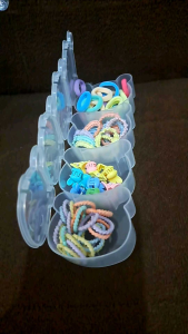 jepitan anak dengan box kepala mickey set kuncir anak