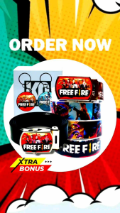 Sabuk/Ikat pinggang anak TK SD Free Fire bahan berkualitas.Trendi dan kekinian untuk fashion.