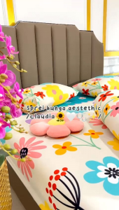 SPREI MOTIF BUNGA CANTIK / SEPREI HOMEMADE MURAH BERKUALITAS