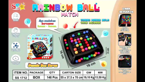 Mainan Edukasi Rainbow Match Ball: Bola & Wadah