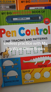 My Big Wipe Clean Books - Pencil Control |Alphabets |Numbers