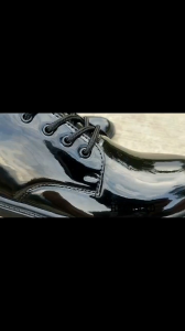 sepatu pdh pantopel pria mengkilap TNI POLRI satpam security