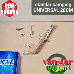 Standar Samping Universal Panjang 28cm Chrome Bahan Tebal