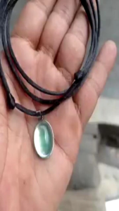 Kalung Liontin Batu Akik Kalimaya India Pelangi