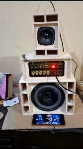 miniatur sound system karaoke full bass
