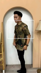 kemeja lengan pendek premium pria