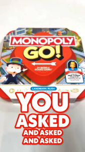 Authentic Monopoly GO! Board Game Mobile-Inspired Ages 8+ 2-4 Players 15 Min for Kids & Adults